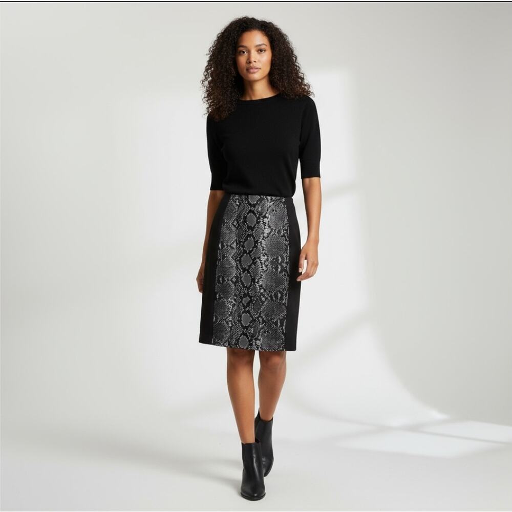 Michael Kors Color Block Snake Skirt - image 4
